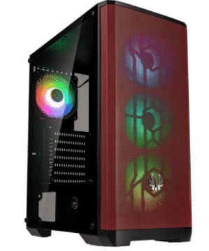 GABINETE BITFENIX NOVA MESH SE TG ARGB NEGRO/ROJO CRISTAL TEMPLADO ((BFC-NSE-300-KKGSR-RP-4A)