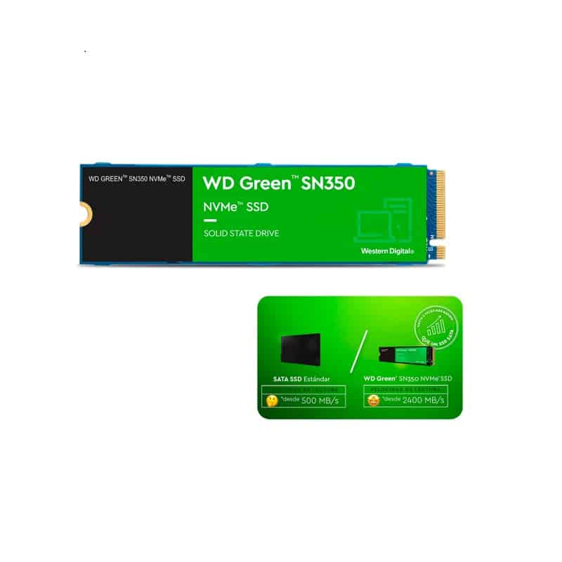 Unidad                                                                                                                                                                                                                                                                                                                                                                                                                                                                                                                                                                                                                                                                                                                                                                                                                                                  Ssd M.2 Wd Sn350 1tb Wds100t3g0c Green Pcie Nvme