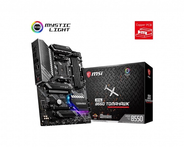 Tarjeta  Madre Msi Mag B550 Tomahawk Ddr4 M.2 Pcie 4.0 Ryzen Am4 Atx