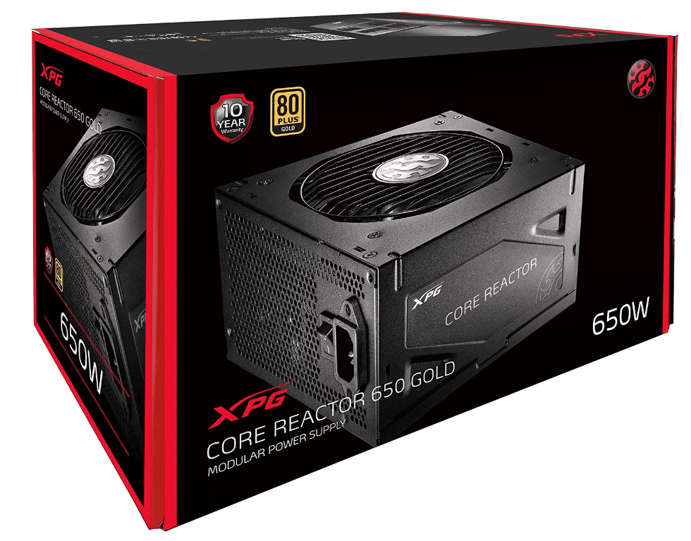 Fuente                                                                            De Poder XPG Core Reactor 650w Modbk (corereactor650g-bkcu) 80+ Plus