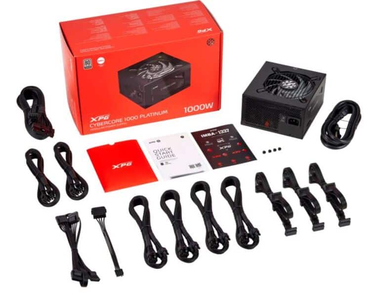 Fuente De Poder Xpg Cybercore 1000w 80+plat Cybercore1000p-bkcus
