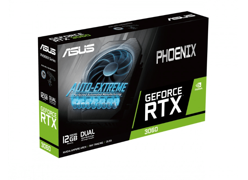 Tarjeta                                              De Video ASUS Nvidia Geforce RTX 3060 V2 Phoenix Oc, 12gb 192-bit Gdd