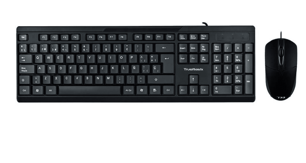 Kit Acteck Teclado Estandar / Mouse Alambrico Usb Negro Ac-928984