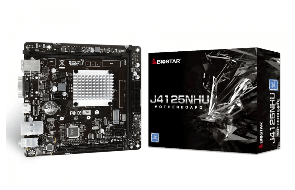 Tarjeta                                                                                                                                                                                                            Madre Biostar J4125nhu Ddr4 Hdmi Vga Pcie M.2 Quad Core Intel