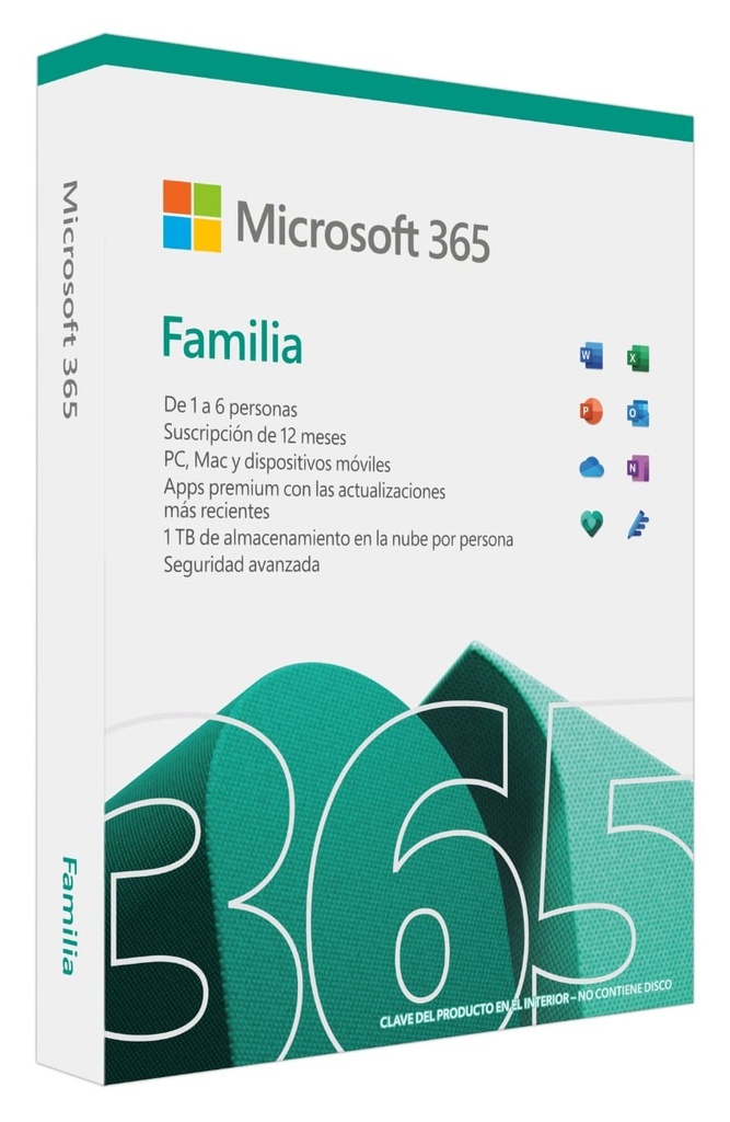 Microsoft 365 Family- Lic Fpp- 6 Usr- Lic Fpp-domestico(6gq-01604)