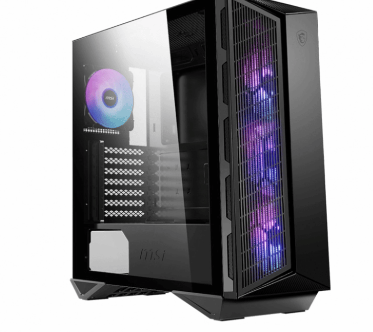 Gabinete                                                    Gamer Msi Mpg Gungnir 111r Black Mid Tower 3 Fan Argb