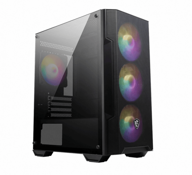 Gabinete Gamer Msi Mag Forge M100a Black Mid Tower 4 Fan