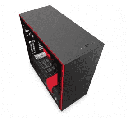 GABINETE NZXT H710i CON VENTANA Y RGB MID TOWER NEGRO/ROJO CA-H710I-BR