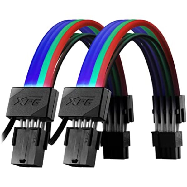 Xpg  Argb Extension Cable-vga/2x8(6+2) Pines Vc (argbexcable-vga-bkcww)