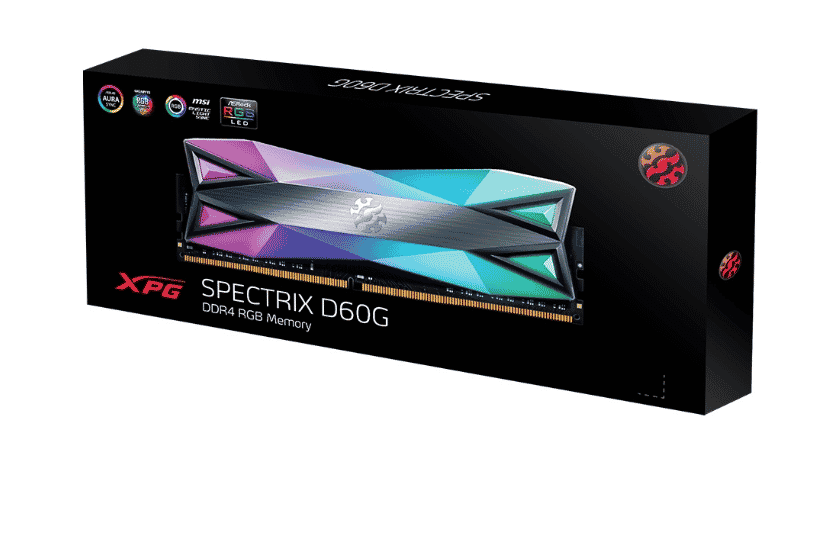 Memoria  DDR4  XPG D60 RGB 16gb 3200mhz (ax4u320016g16a-st60) Para INTEL (ob)