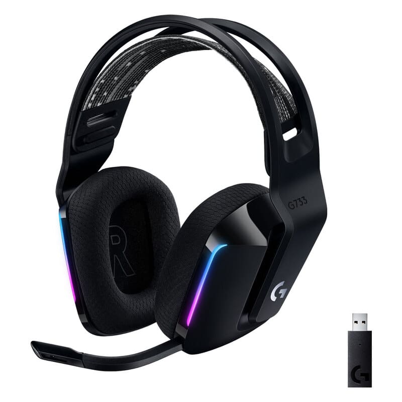 Diadema                                                                                                                                                                                                                                                    Logitech G733 Lightspeed Wireless Rgb Gaming Negro 981-000863