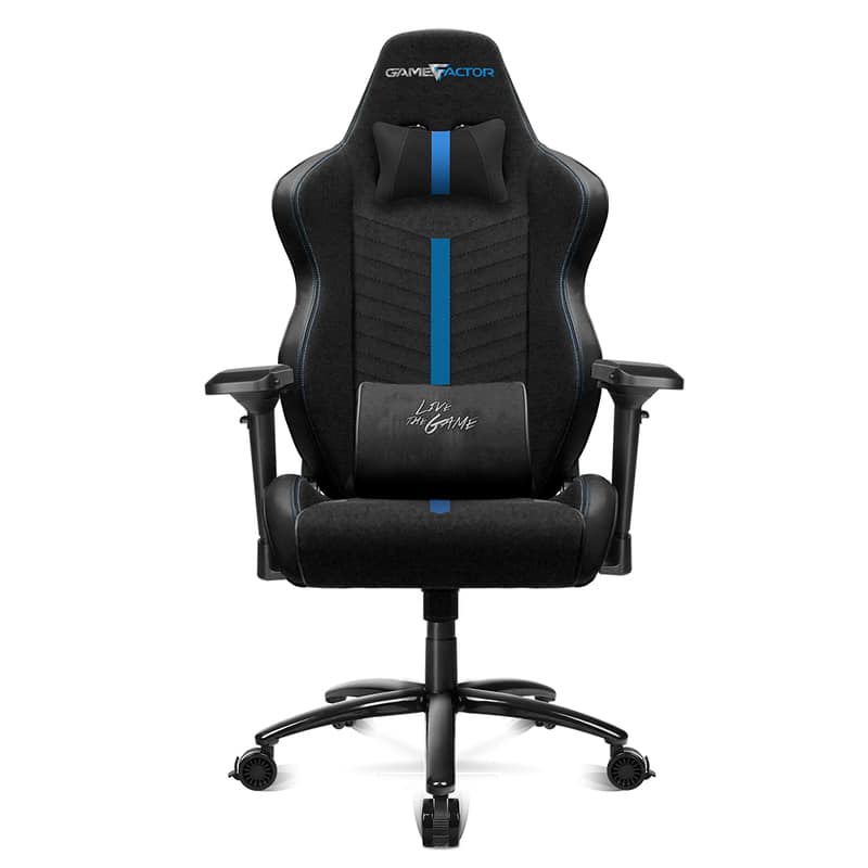 Silla Game Factor Tela Reclinable 4d, Metal Negro/azul Cgc601-bl