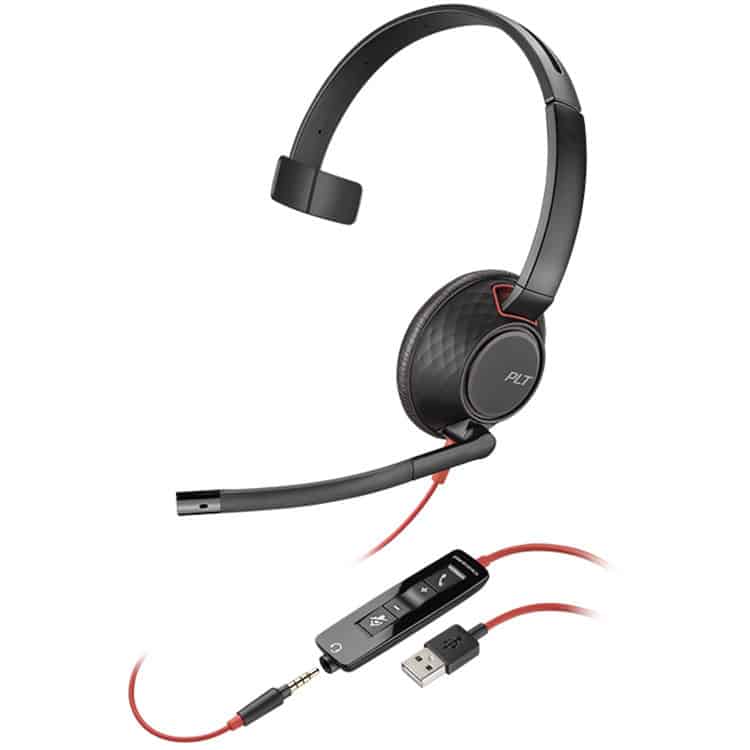 Poly Diadema Blackwire C5210 Usb-a Alam. Monoaural (207577-01)
