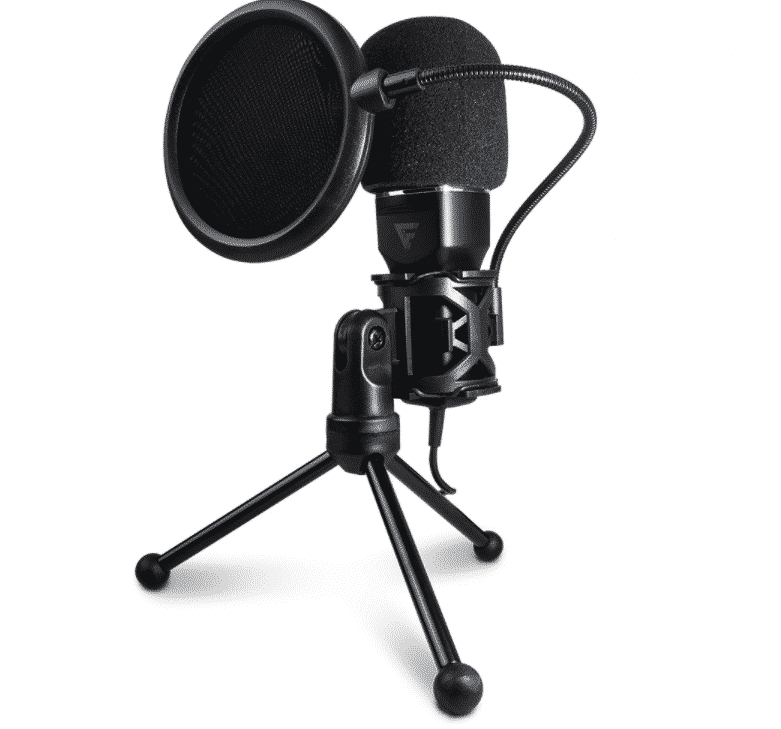 MICROFONO GAME FACTOR USB, STREAMING, STAND, ANTI POP NGRO MCG601 pue