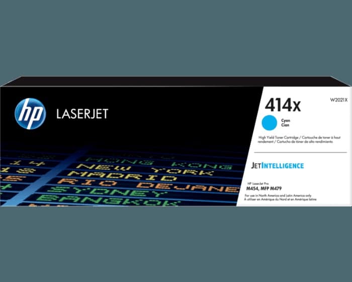 Toner Hp Alto Rendimiento 414x Cyan (w2021x)