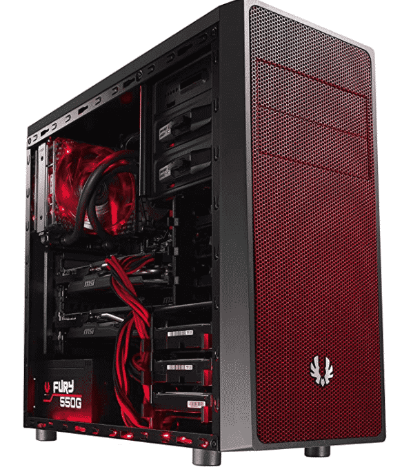 GABINETE ATX PARA GAMING BITFENIX NEOS (BFC-NEO-100-KKXSR-RP) NEGRO ROJO