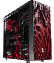 GABINETE ATX PARA GAMING BITFENIX NEOS (BFC-NEO-100-KKXSR-RP) NEGRO ROJO