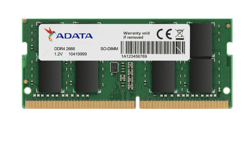 Memoria Ddr4 Adata 4gb 2666 Mhz Sodimm (ad4s26664g19-sgn)