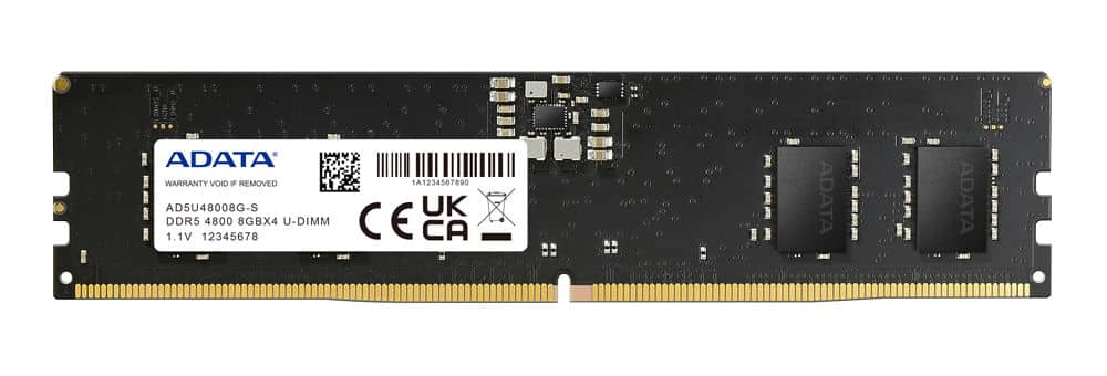 Memoria Ddr5 Adata 8gb 4800mhz Udimm (ad5u48008g-s)