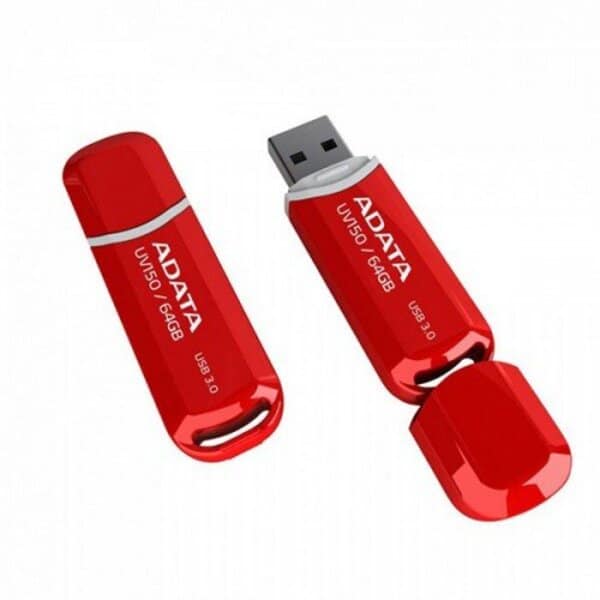 Memoria                                                                                                                                                                                                                                                                                              Flash Adata Uv150 64gb Usb 3.1 Rojo (auv150-64g-rrd)