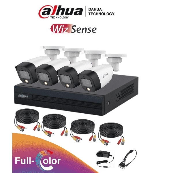 Kit  Dahua 4 Canales F.c. 2 Mp(dh-kit/xvr1b04-i/4-hfw1209cn-led-0280b)