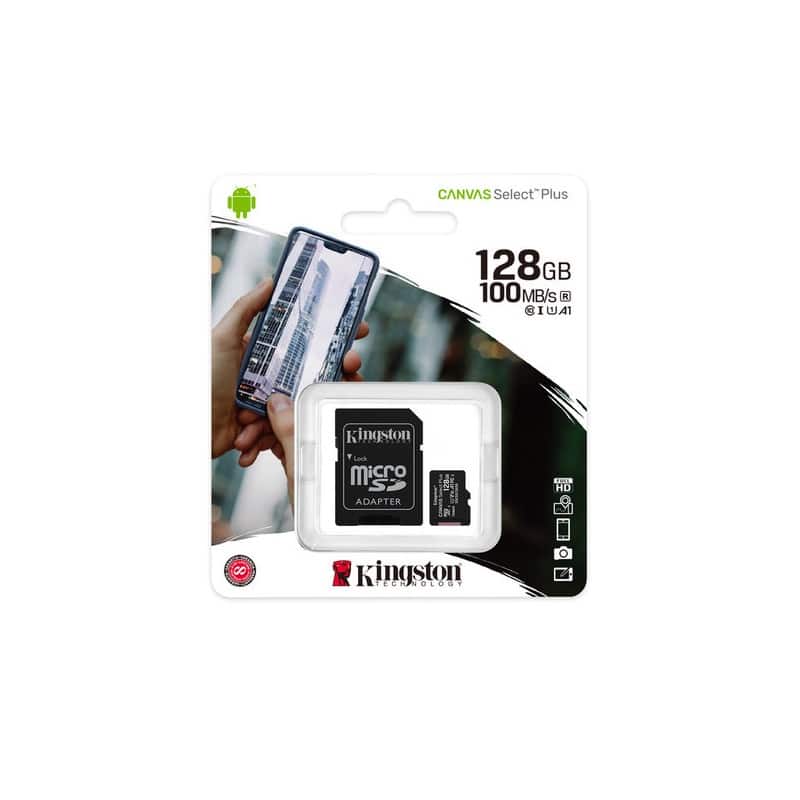 Memoria  Micro Sdxc 100r A1 Cl10 Kingston 128 Gb (sdcs2/128gb)