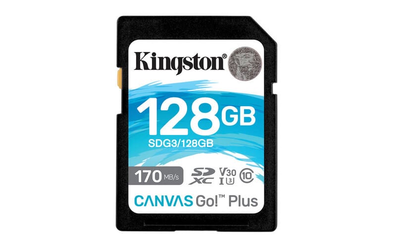 Memoria  Kingston Sdxc Canvas Go! Plus 170rc10 Uhs-i U3 V30(sdg3/128gb)