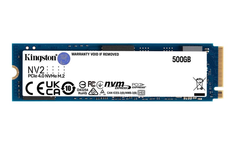 Unidad  Ssd Kingston Nv2 500gb M.2 2280 Nvme 3500mb/s(snv2s/500g)