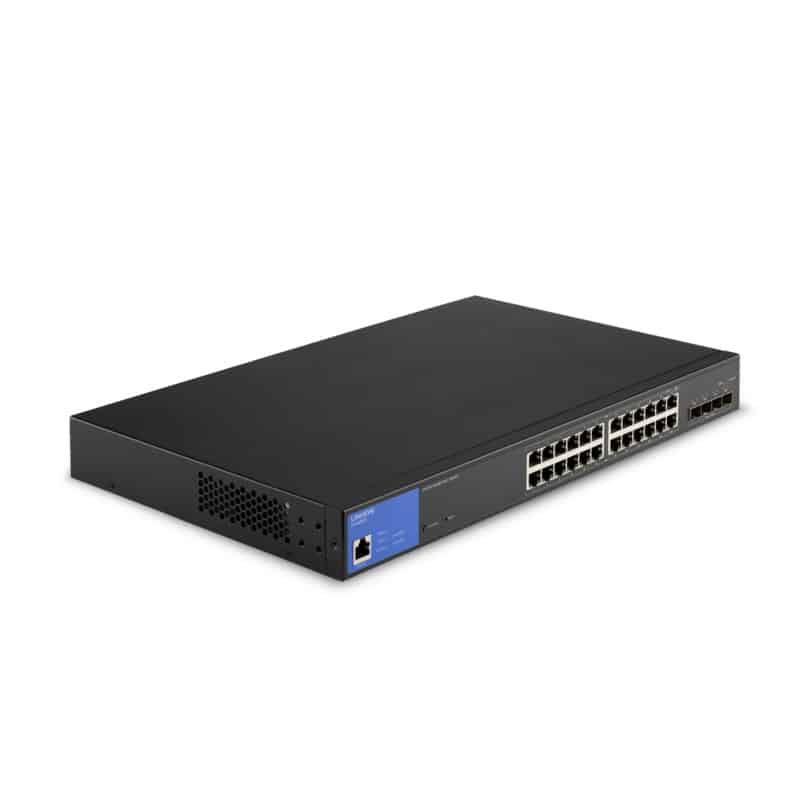 Switch Linksys 24-ptos Administrado Gigabit 4 Ptos 1g Sfp+ (lgs328pc)