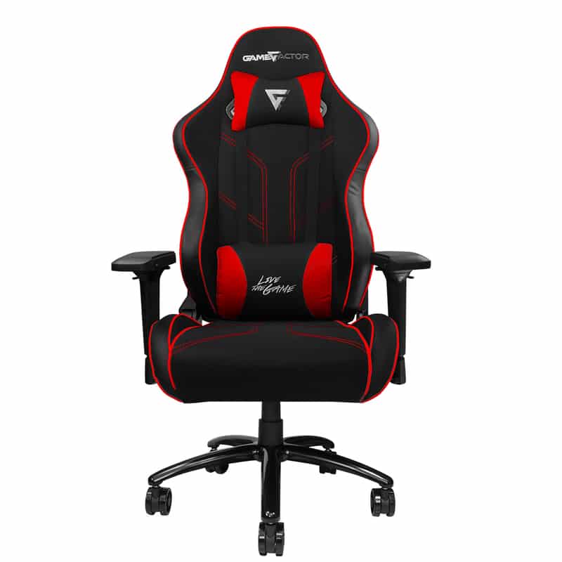 Silla Game Factor Tela Reclinable 4d, Metal Negra/roja Cgc600-rd