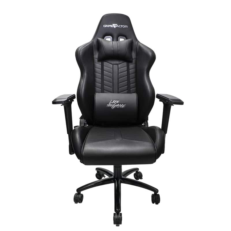 Silla                                                                                                                                                                                                                                                                                                                                                                                                                                                                                                    Game Factor Piel Reclinable 4d, Metal Negro Cgc601-xl