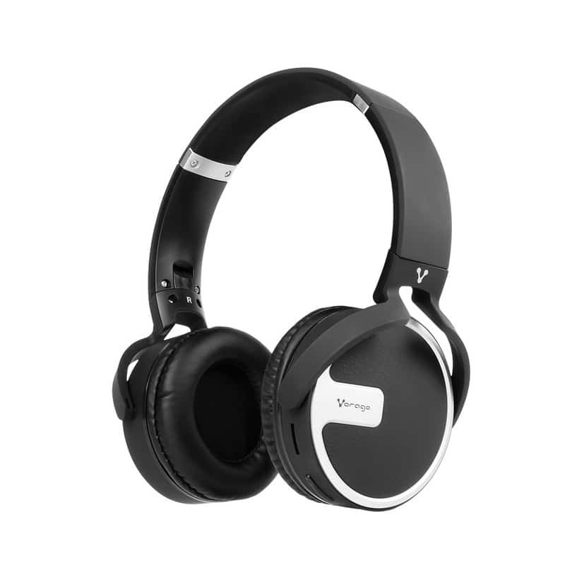 Diadema Vorago Bluetooth 5.0/3.5 Mm Microsd Negro/plata Hpb-201-bk