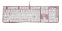 Teclado Mecanico Game Factor Luz Blanca/swt Blue/usb/rosa Kbg400-pk-bl