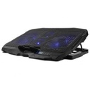Base Enfriadora Vorago Laptop 17" 5 Lv 4 Vent-led Azul/pant Lcd Cp-301