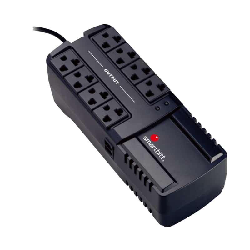 Regulador Marca Smartbitt 1350va/675w, 8 Cont, Rj-11 (sbavr1350)