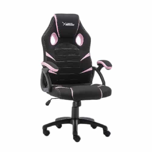 Silla  Gamer Xzeal Starter Rosa Tela/foam Ergonomico P Clase 3 Xsst050p