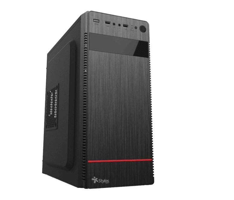 GABINETE STYLOS ATX 2 x 3,25 HDD,1 X 2.5 SSD, 500W ( STPGAC4B) PUE