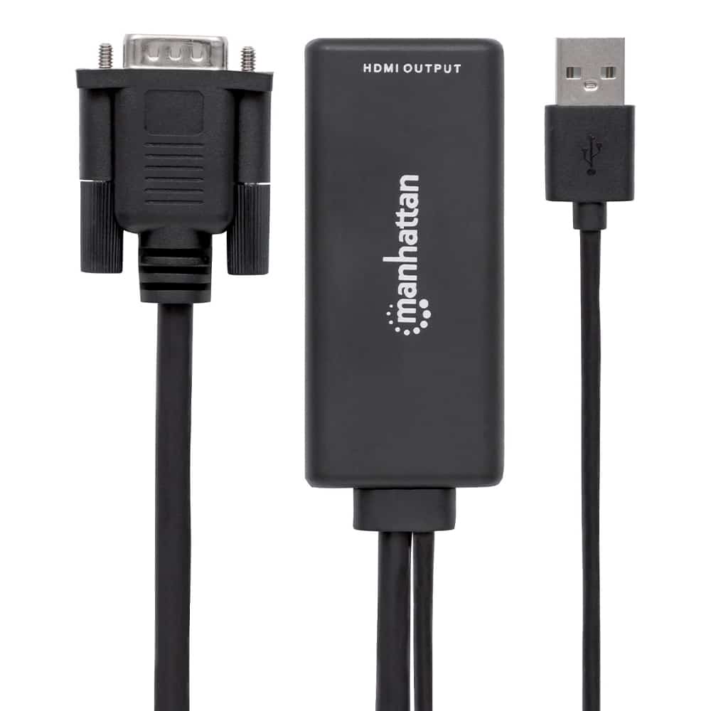 Convertidor Manhattan Video Vga+audio Usb A Hdmi 152426