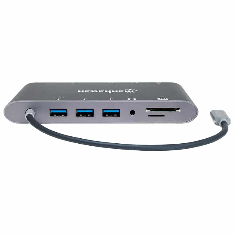 Convertidor  Manhattan 152808 Video Usb-c A Hdmi/dpmini/svga/rj45/3.5mm