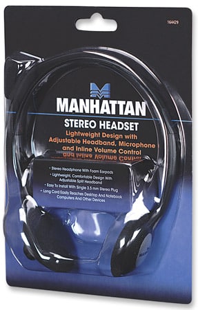 Diadema Manhattan C/microfono Estandar Plastico 164429