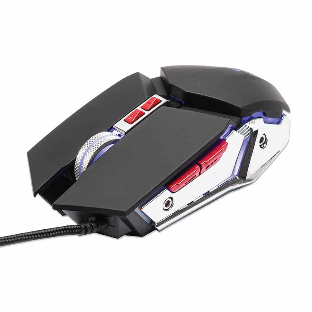 Mouse  Manhattan Optico Gaming 7 Botones Usb 3200 Dpi Luz Led 179348
