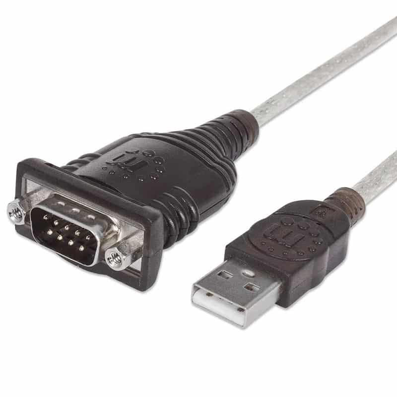 Convertidor Manhattan Usb A Serial Db9m 45cm Pl-2303ra  Bolsa 205153