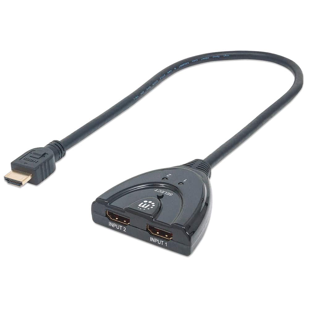 Switch  Manhattan Hdmi 1.3 2 Puertos Entrada Y Una Salida Macho 207416