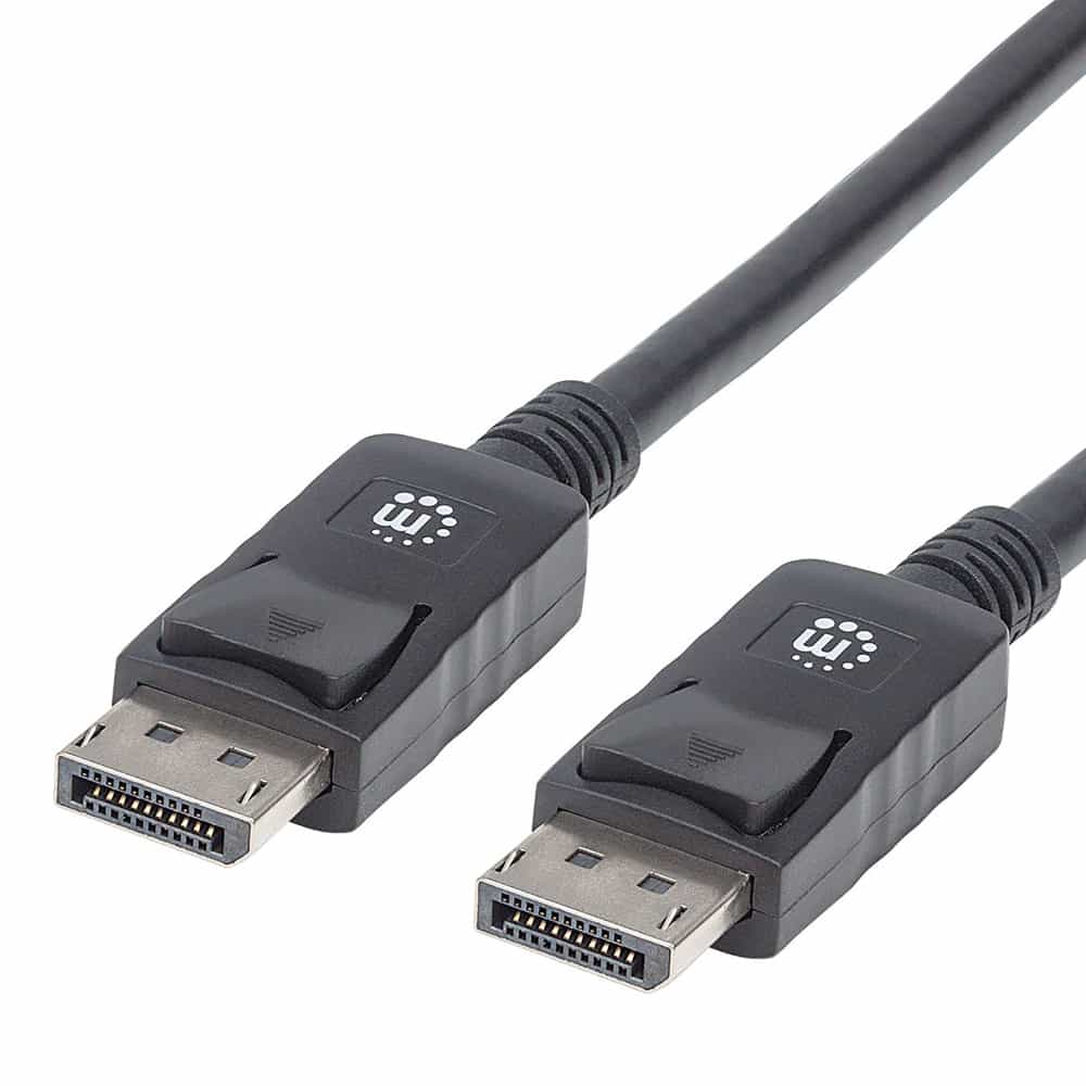 Cable  Displayport Manhattan Macho-m 1m Negro Blindado 4k@60hz 306935