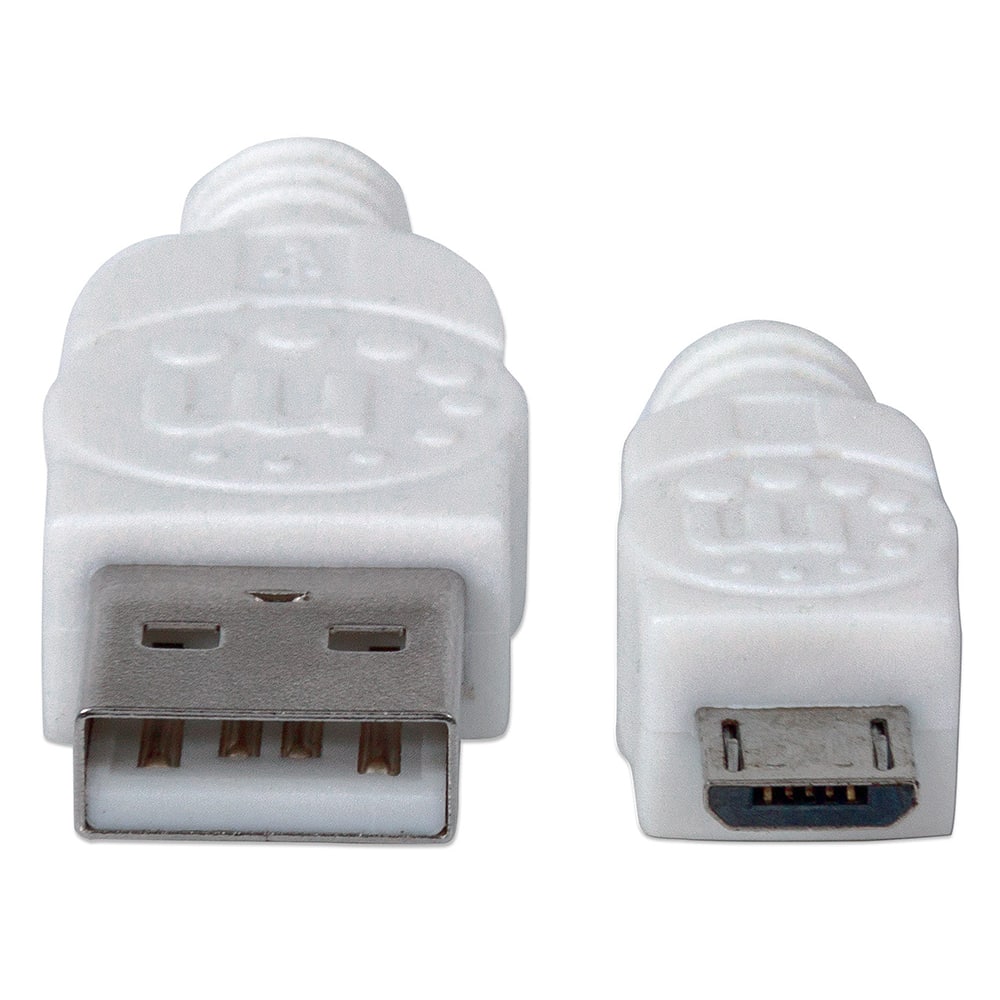 Cable                                                                                                                                                                                                                                                                                                                                                                                                                                                                                                                                                                                                                                                                                                                                Usb Manhattan V2.0 A-micro B 1.0m Blanco 323987