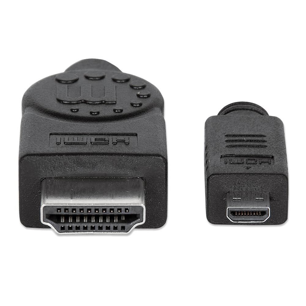Cable  Video Hdmi Manhattan M-micro 2m + Ethernet 324427