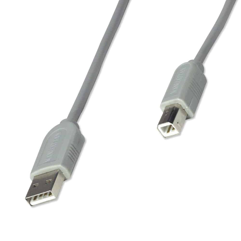 Cable  Usb Manhattan V1.1 A Macho-b Macho 4.5m Gris 12mbps 28awg 341028