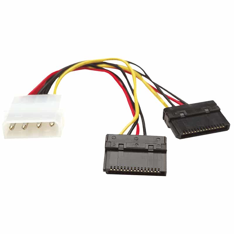 Cable  De Corriente Sata En Y /4 A 2x15 Pines Manhattan 15cm 349369