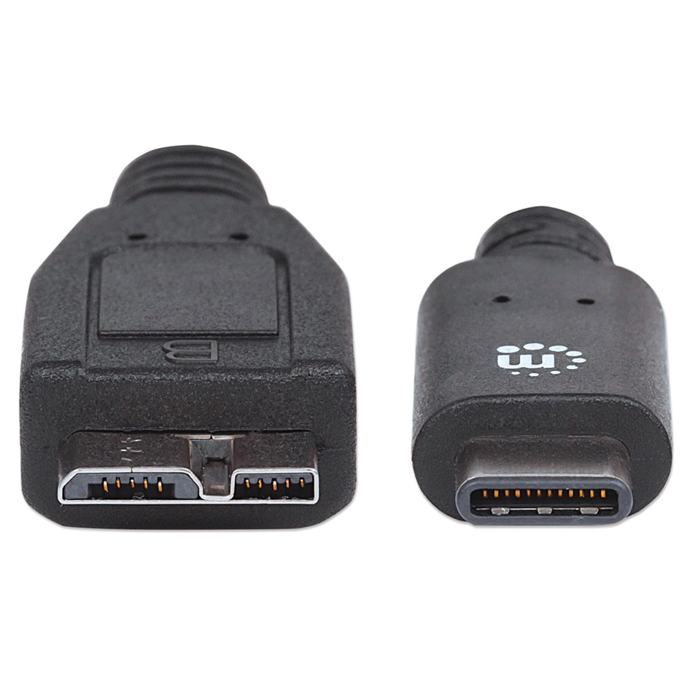 Cable                                     Usb-c Manhattan Cm-micro B V3 1.0m Negro 3amp 353397