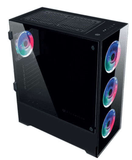 GABINETE PARA GAMING ACTECK BALAM RUSH RGB CRISTAL TEMPLADO THINOS GSX9000 NEGRO BR-932271